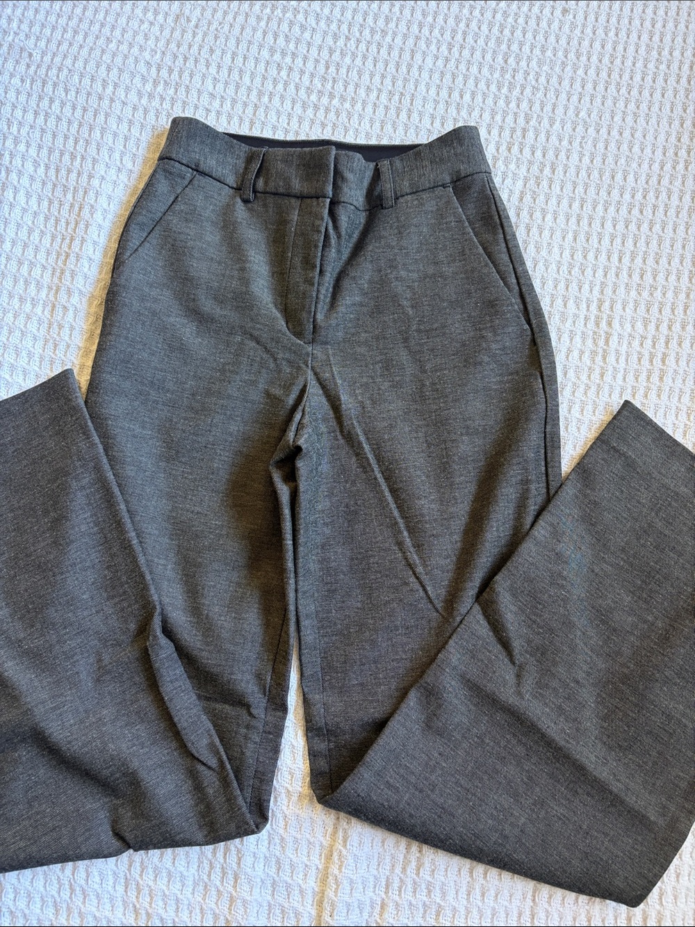 Express Charcoal High Waist Wide Leg Trousers